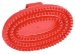 Zgrzebło gumowe owalne KERBL duże 16 x 10 cm