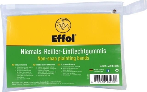 Czarne gumki do grzywy Effol Slickbands black
