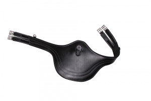 Popręg skórzany z fartuchem QHP "Luxury"