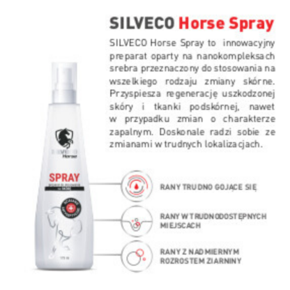 spray na rany SILVECO Horse Spray ulotka