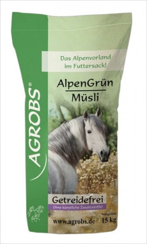 musli owocowo ziołowe AGROBS Alpen Grun Musli