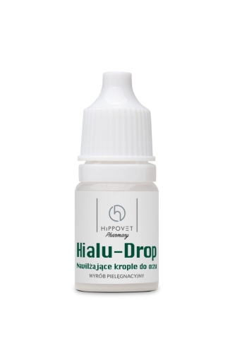 nawilżające krople do oczu HIPPOVET Hialu Drop