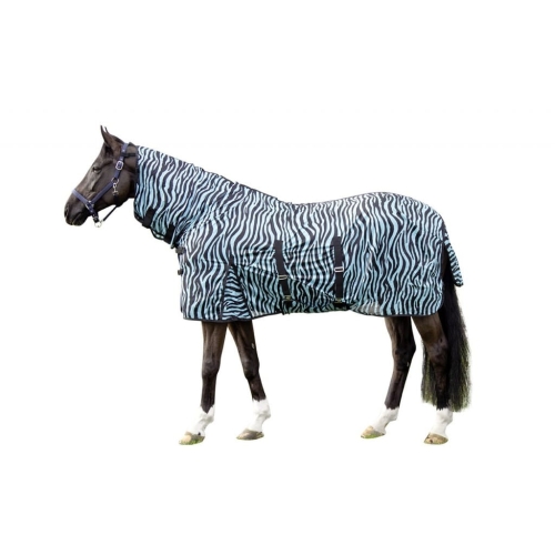 Derka siatkowa z kapturem HKM Zebra Aqua