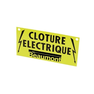 Znak ostrzegawczy na ogrodzenie elektryczne BEAUMONT 