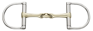 Wędzidło oliwkowe podwójnie łamane Sprenger "KK Ultra D-Ring" 15 mm