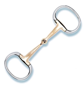Wędzidło oliwkowe pojedynczo łamane Stubben "Sweet Copper" 16 mm
