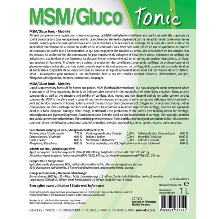 Hippo-Tonic suplement w płynie glukozamina z MSM