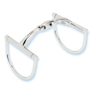 Wędzidło D-ring podwójnie łamane Stubben "Easy Control D" 14 mm