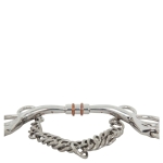 pelham podwójnie łamany BR Cuprigan Rings