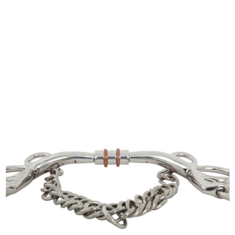 pelham podwójnie łamany BR Cuprigan Rings