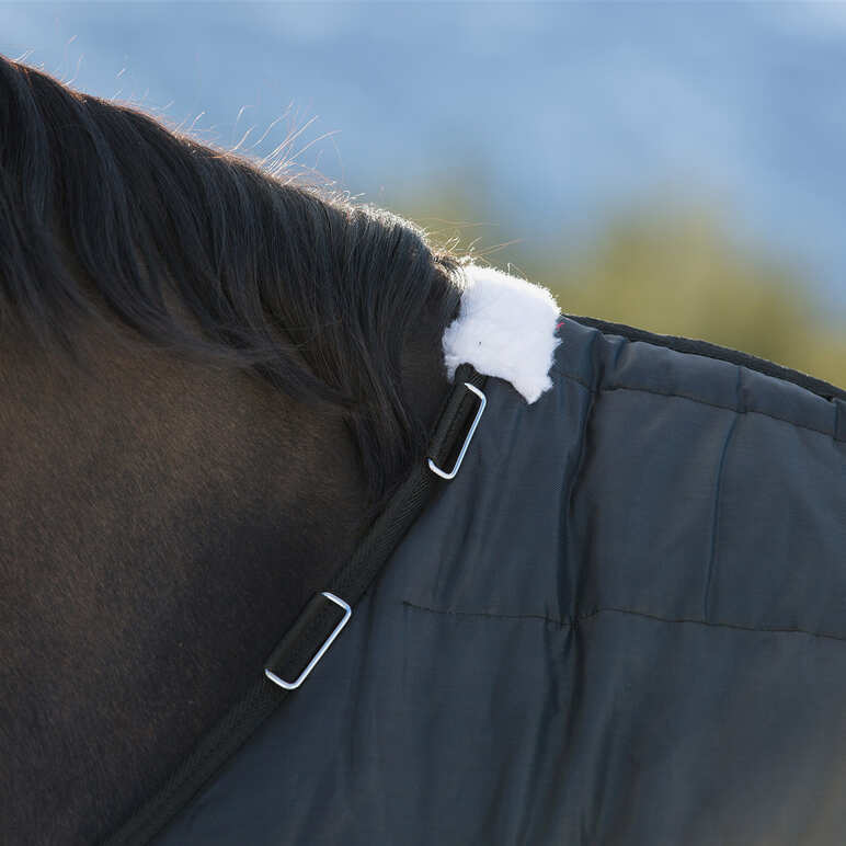 Copricollo HORZE Nevada Per Cavallo, Protezione Aggiuntiva Da Pioggia E Freddo, Taglia M, Nero